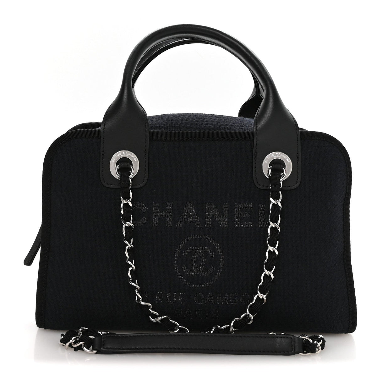 Mixed Fibers Deauville Bowling Bag Black