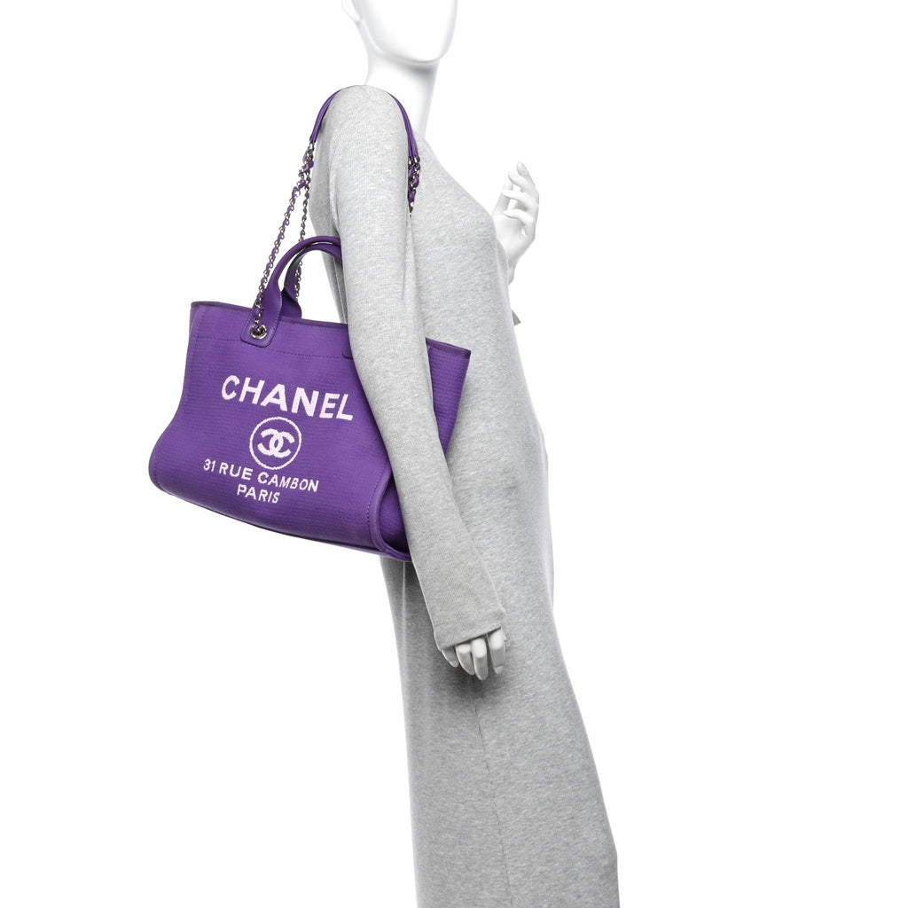 Mixed Fibers Small Deauville Tote Purple