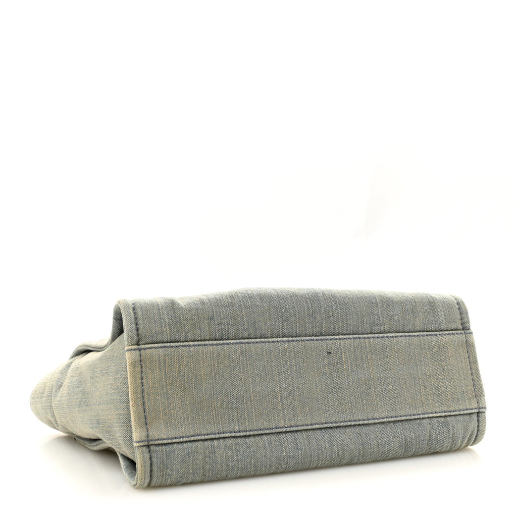 Denim Small Deauville Tote  Light Blue