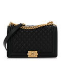 Caviar Quilted New Medium Boy Flap Black