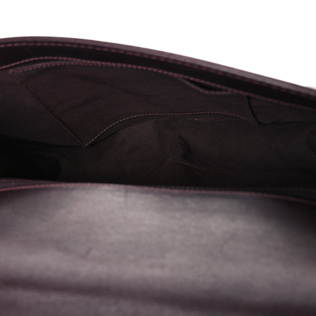 Goatskin Quilted New Medium Boy Handle Flap Burgundy