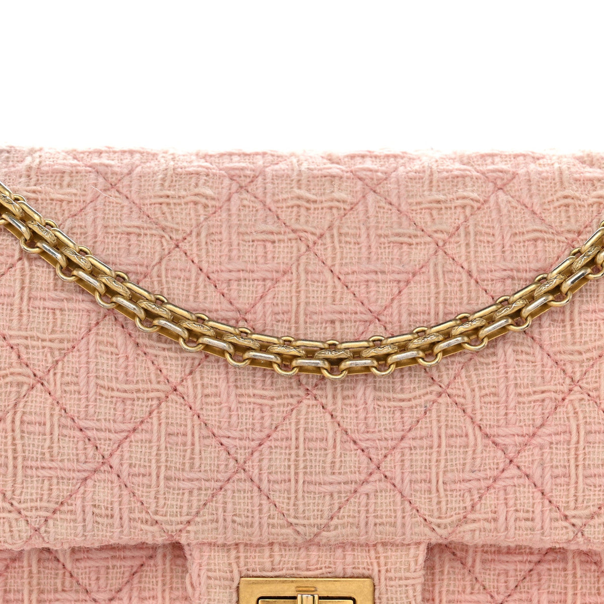 Wool Tweed Quilted 2.55 Reissue 225 Flap Light Pink