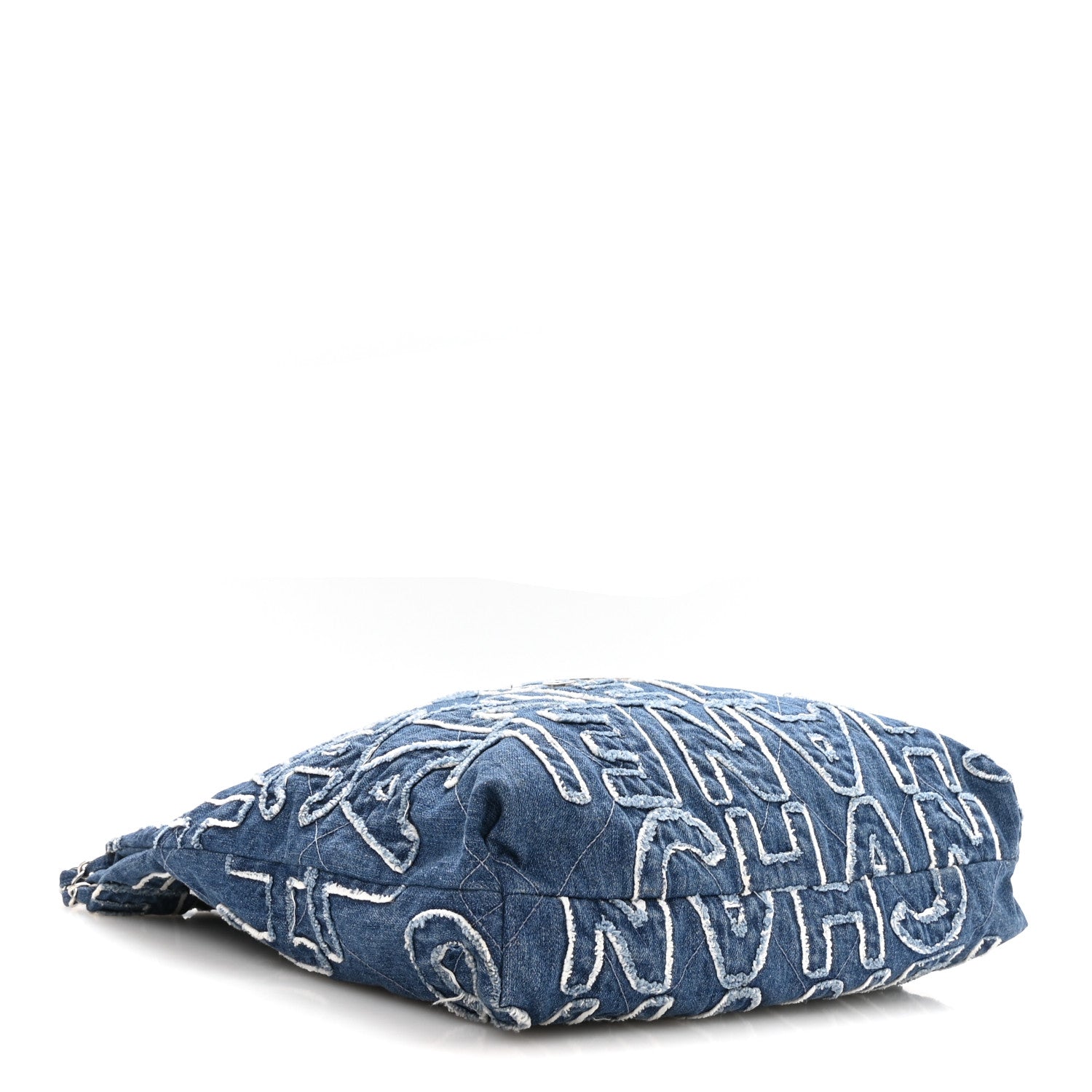 Denim Patchwork Logo Chanel 22 Blue