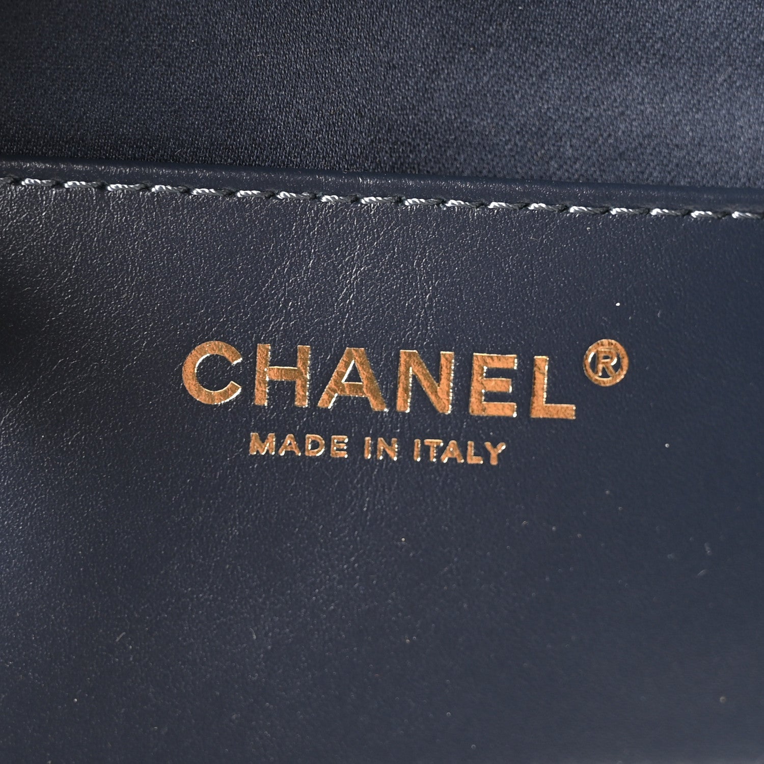 Canvas Quilted Medium Chanel 25 Handbag Dark Blue