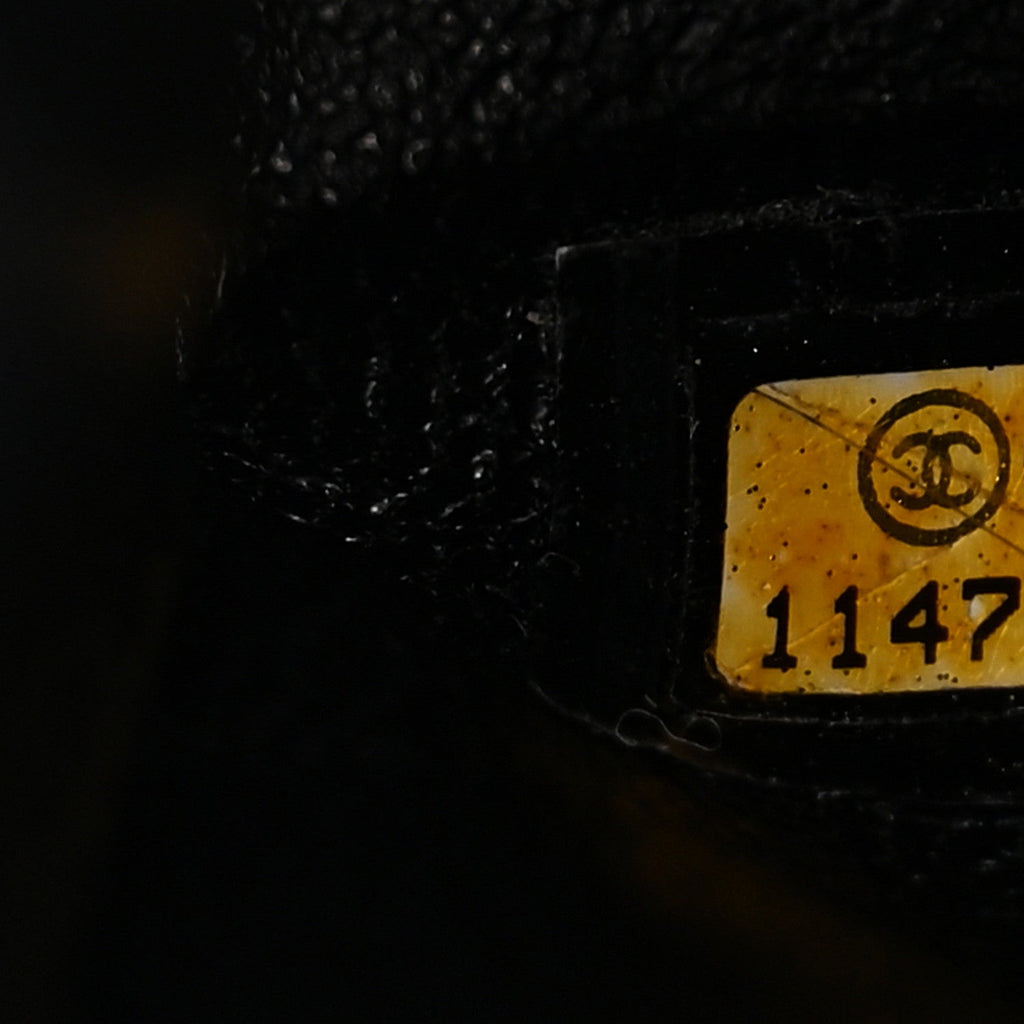 Washed Caviar Quilted 2.55 Reissue 225 Bijoux Chain Flap  Black
