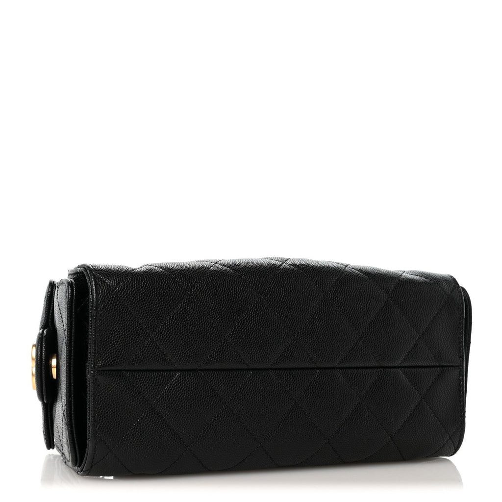 Caviar Quilted Mini Chanel 25 Handbag Black