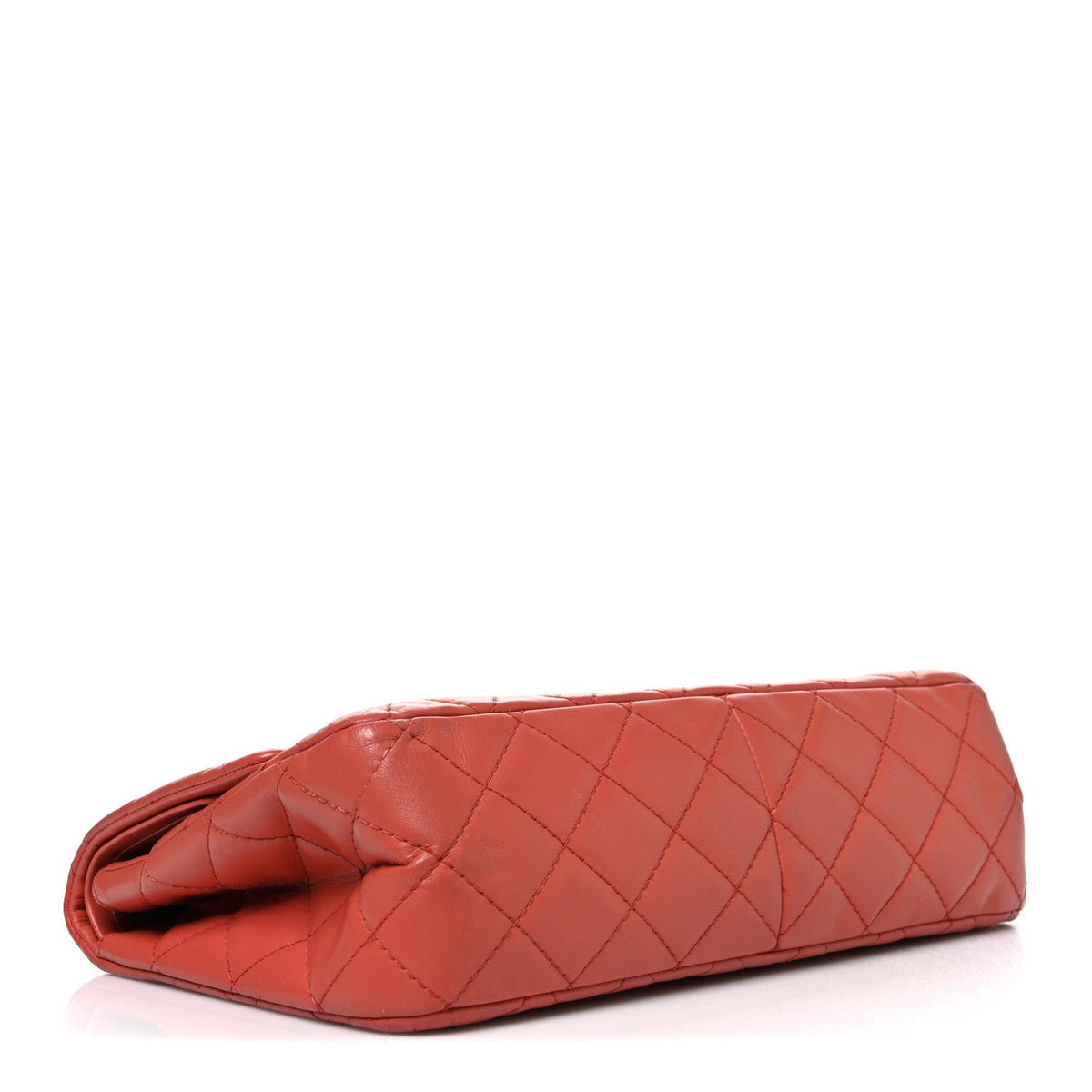 Aged Calfskin Quilted 2.55 Reissue 227 Flap Orange