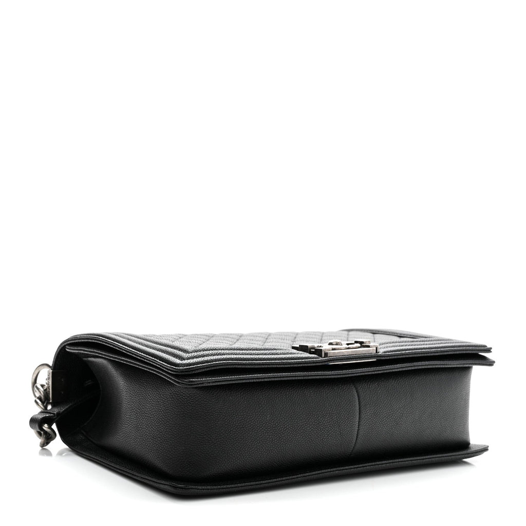 Caviar Quilted New Medium Boy Flap Black