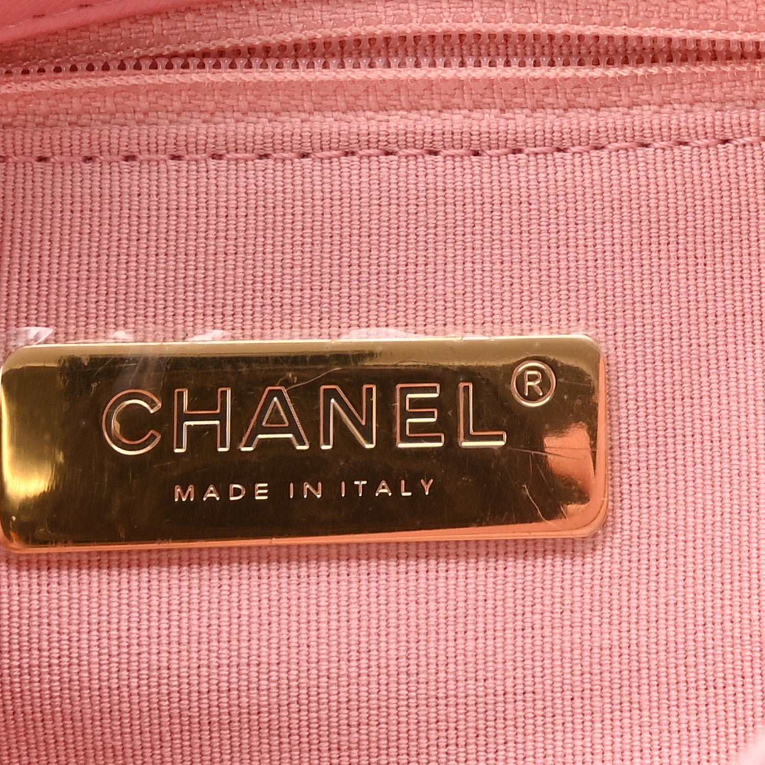 Lambskin Quilted Medium Chanel 19 Flap Light Pink