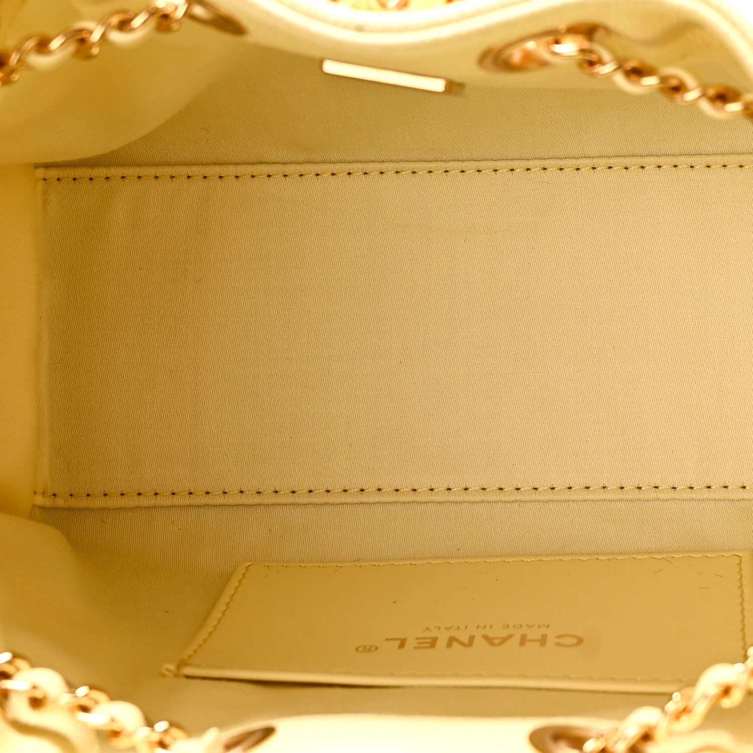 Caviar Quilted Mini Chanel 25 Handbag Light Yellow