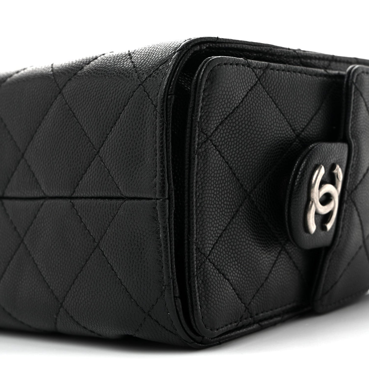 Caviar Quilted Mini Chanel 25 Handbag Black