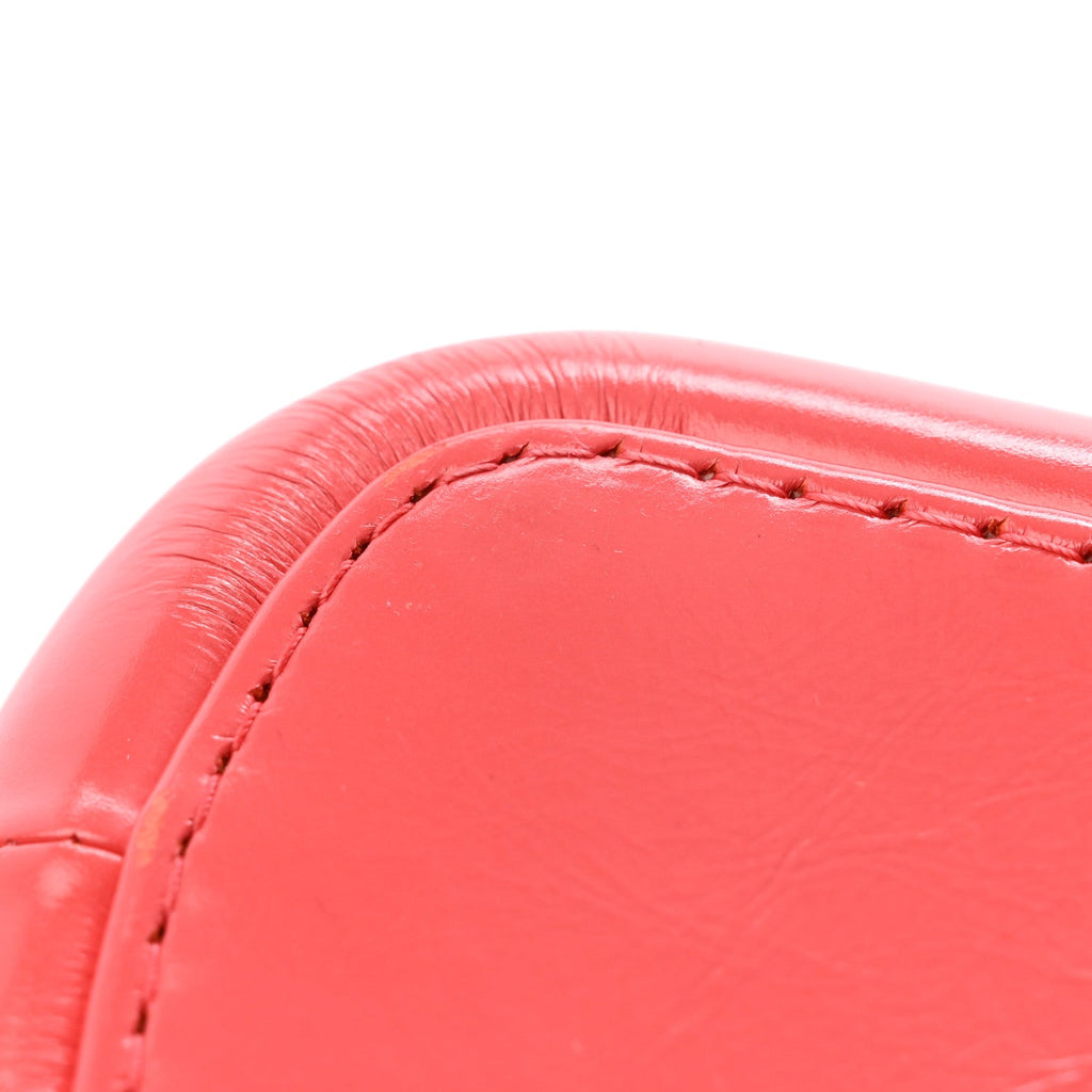 Aged Calfskin Quilted Small Gabrielle Hobo Red