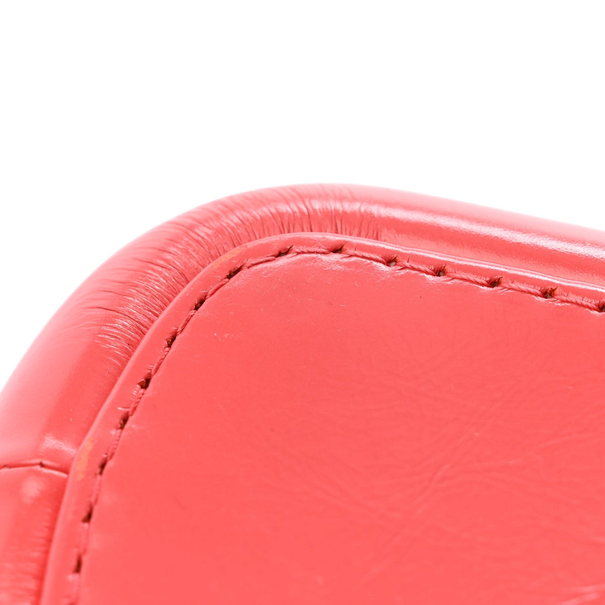 Aged Calfskin Quilted Small Gabrielle Hobo Red