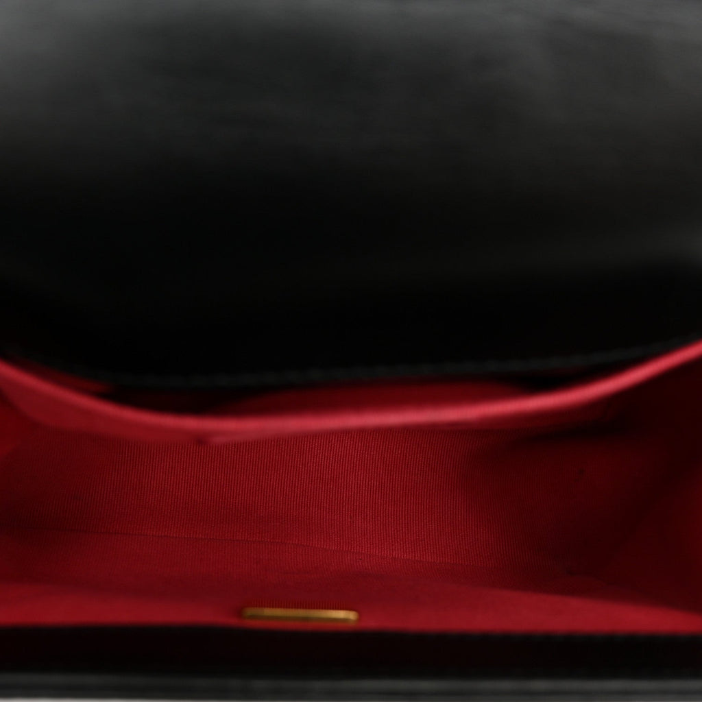 Calfskin Mini Boy Flap Black
