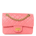 Aged Calfskin Quilted 2.55 Reissue Mini Flap Pink