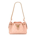 Caviar Quilted Mini Chanel 25 Handbag Light Pink