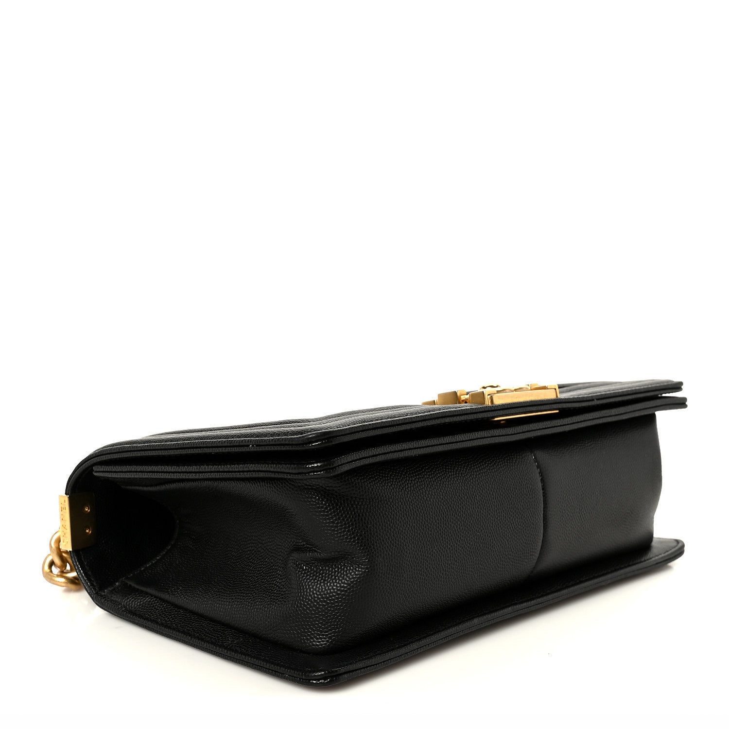 Caviar Quilted Medium Boy Flap Black