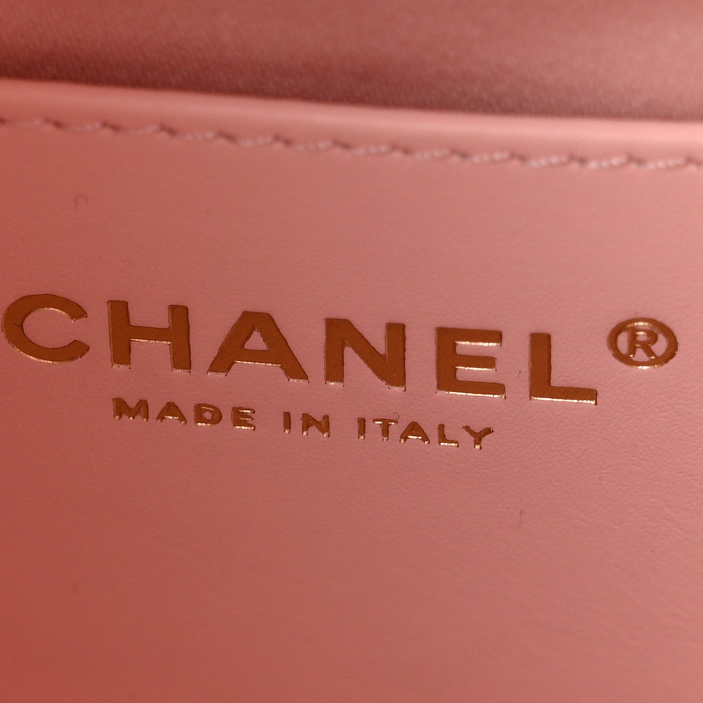 Caviar Quilted Small Chanel 25 Handbag Light Pink