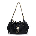 Pony Hair Mini Chanel 25 Handbag Black