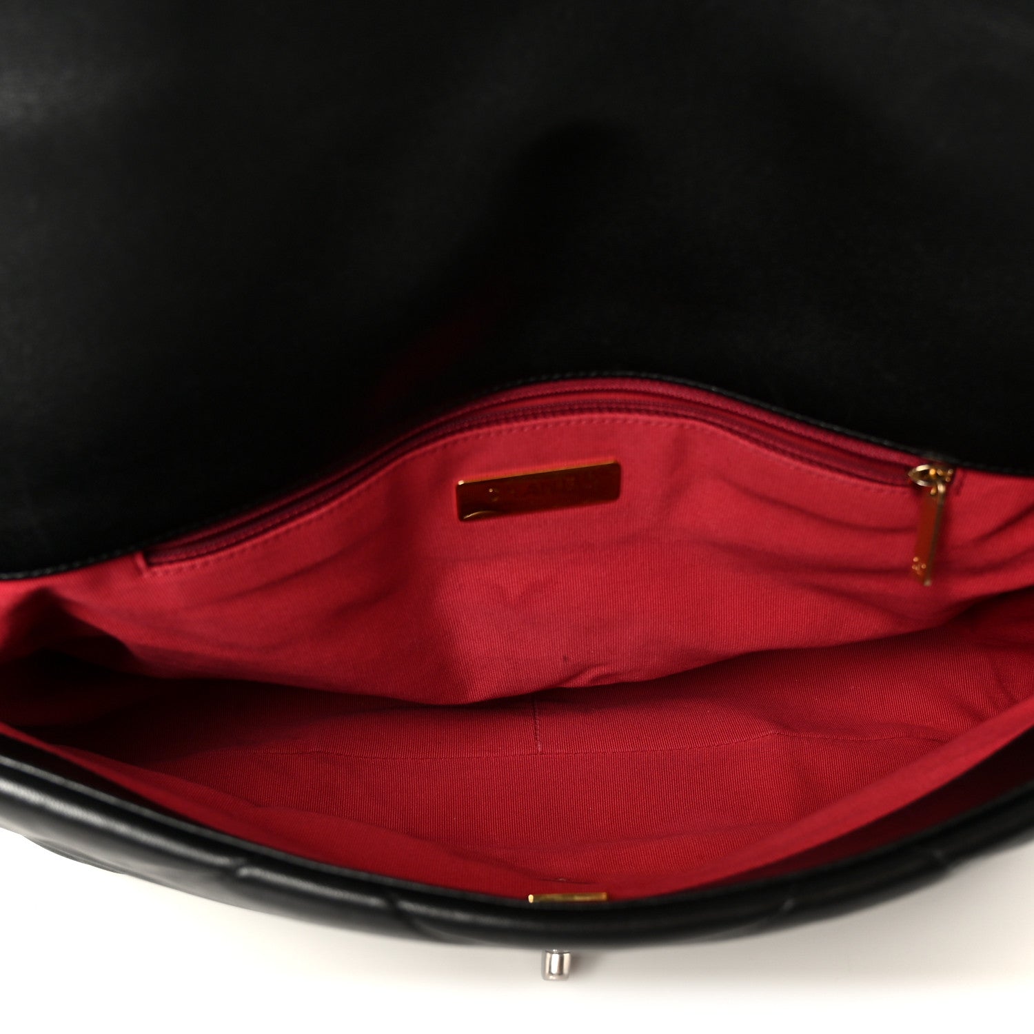 Lambskin Quilted Maxi Chanel 19 Flap Black