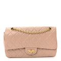 Aged Calfskin Quilted 2.55 Reissue 225 Flap Light Beige