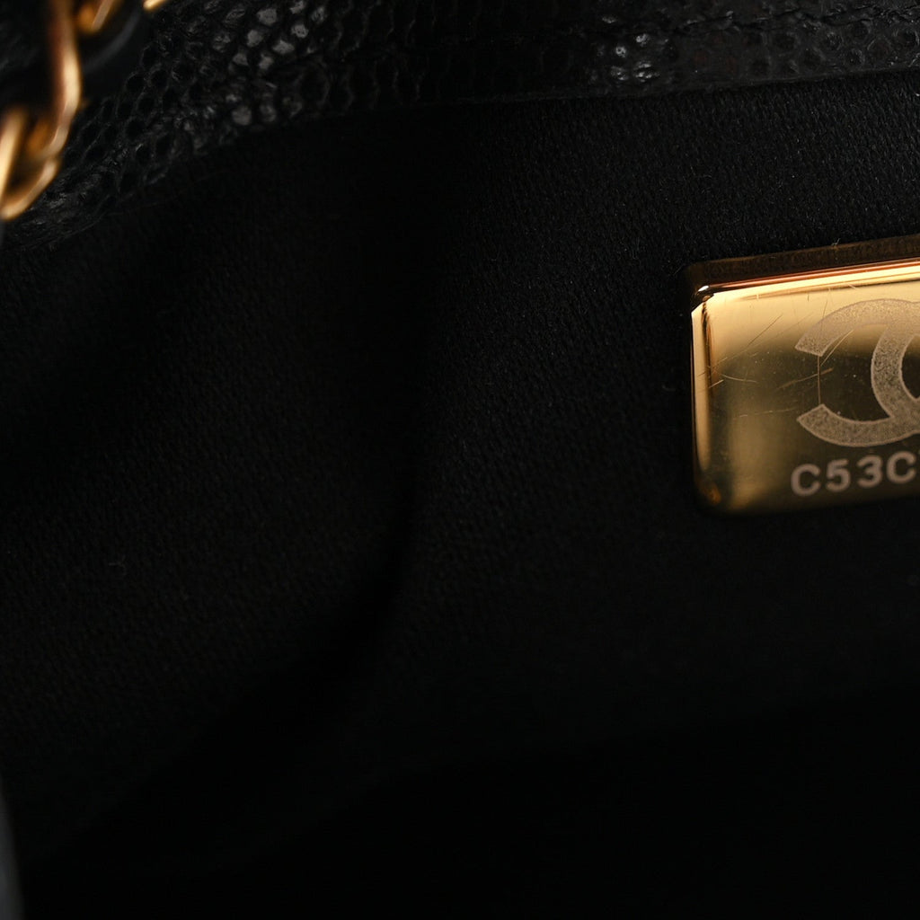 Caviar Quilted Small Chanel 25 Handbag Black