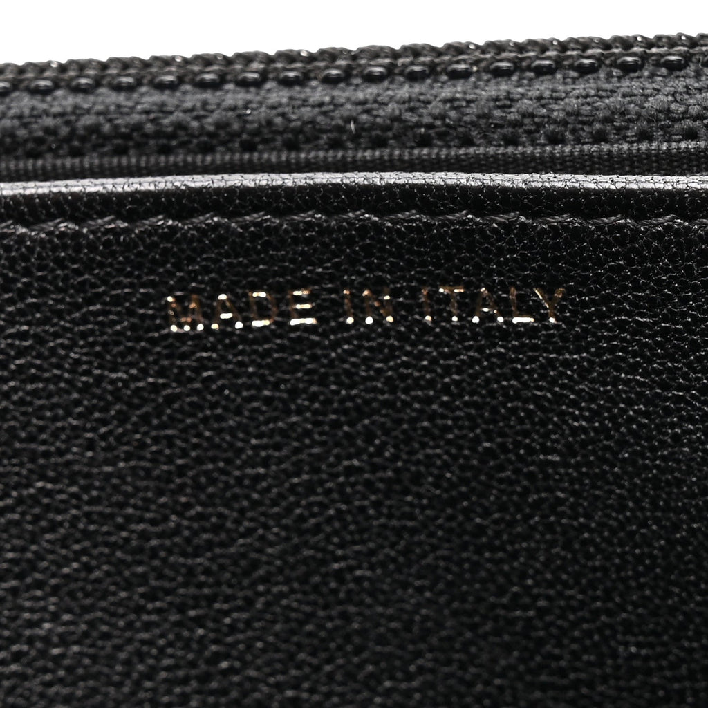 Lambskin Quilted Infinity Wallet On Chain WOC Black