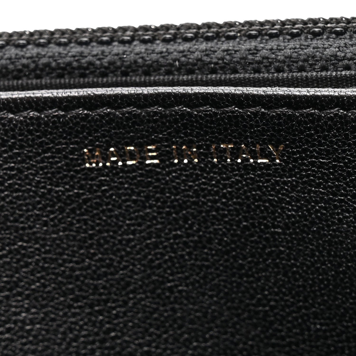 Lambskin Quilted Infinity Wallet On Chain WOC Black