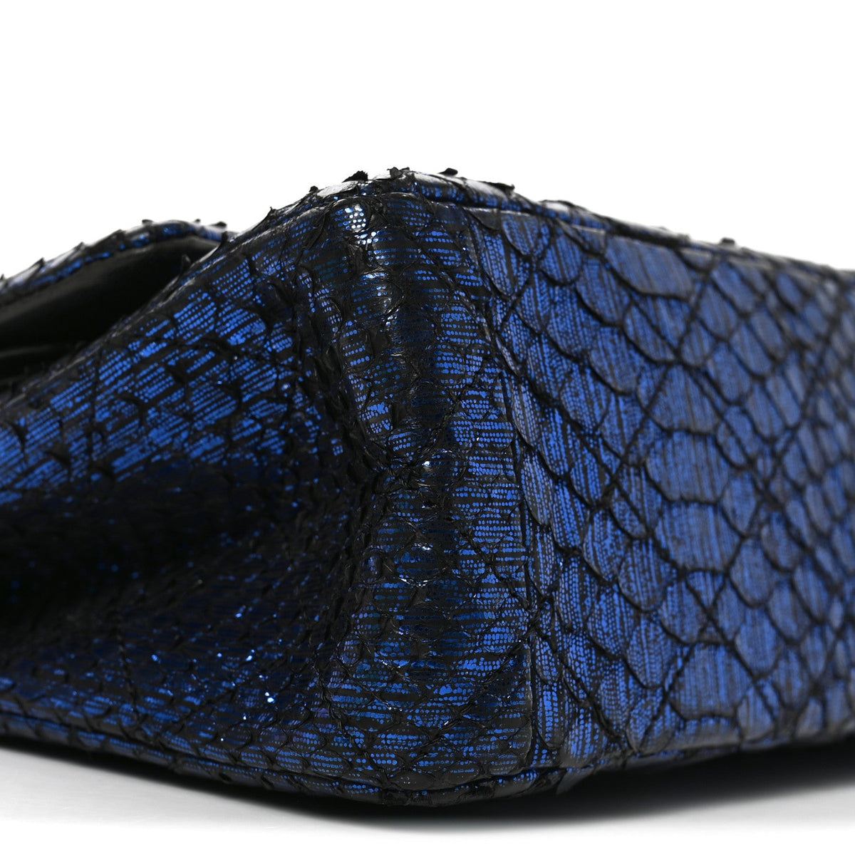 Metallic Snakeskin 2.55 Reissue 225 Flap Blue