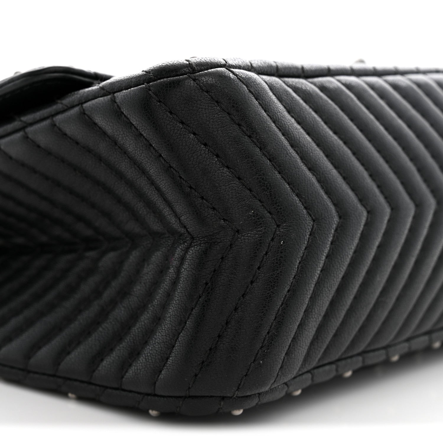 Sheepskin Chevron Quilted Studded 2.55 Reissue 226 Flap Black