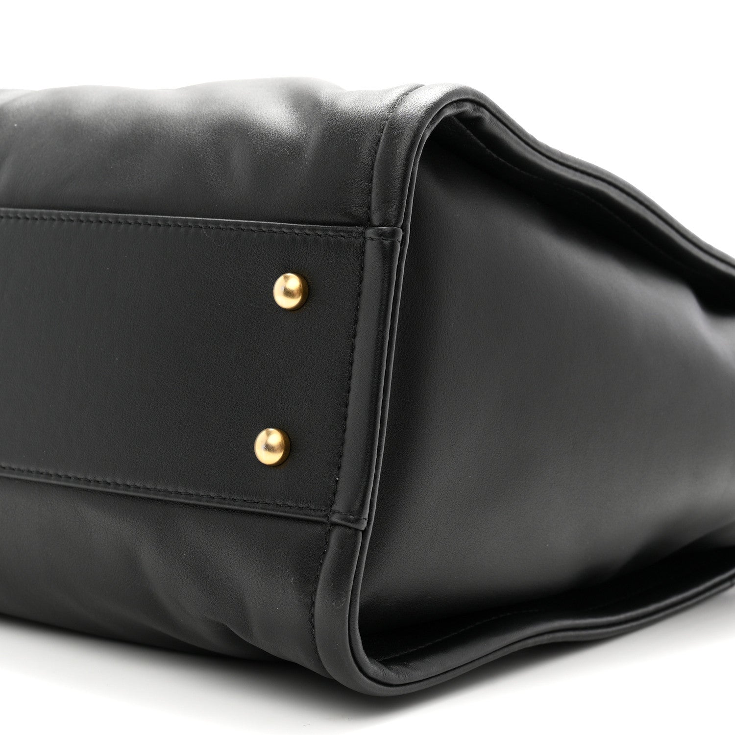 Calfskin Small Deauville Tote Black