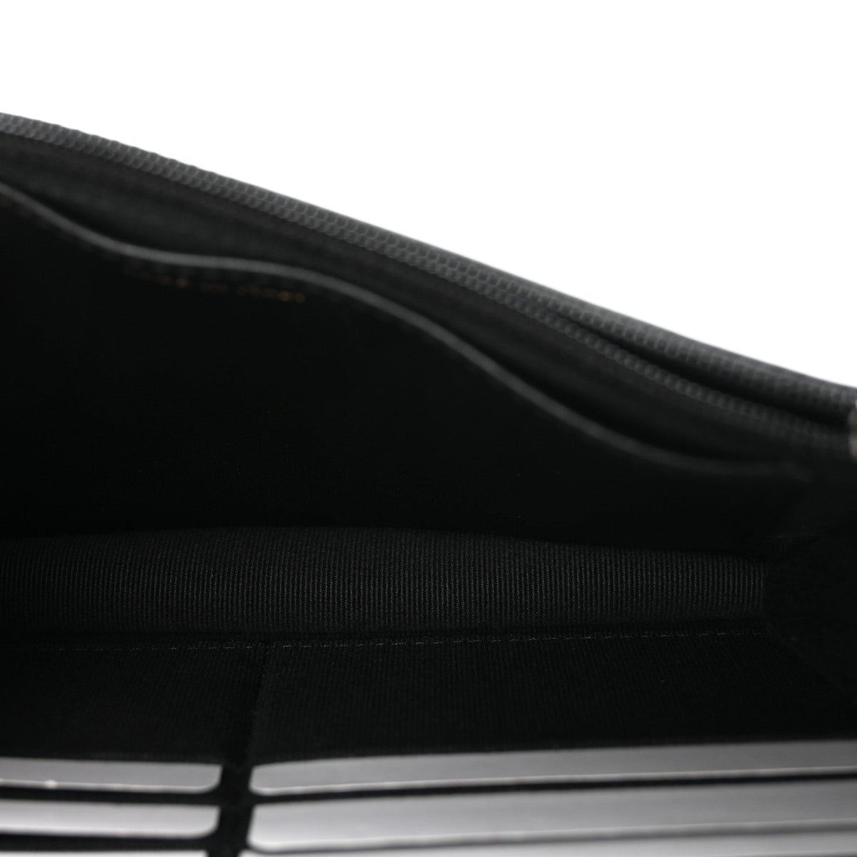 Lambskin Quilted Trendy CC Wallet On Chain WOC Black