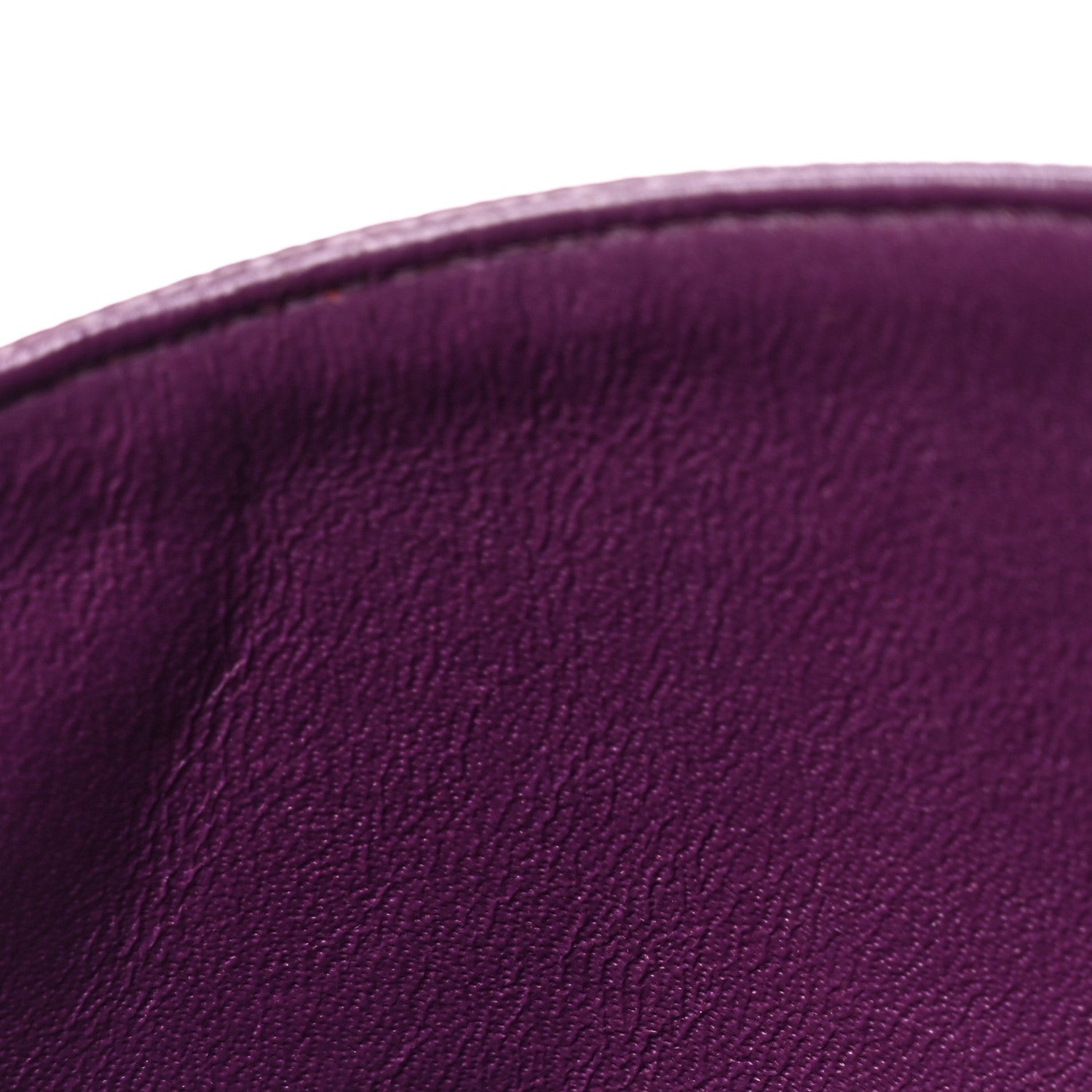Caviar Quilted Medium Double Flap Purple