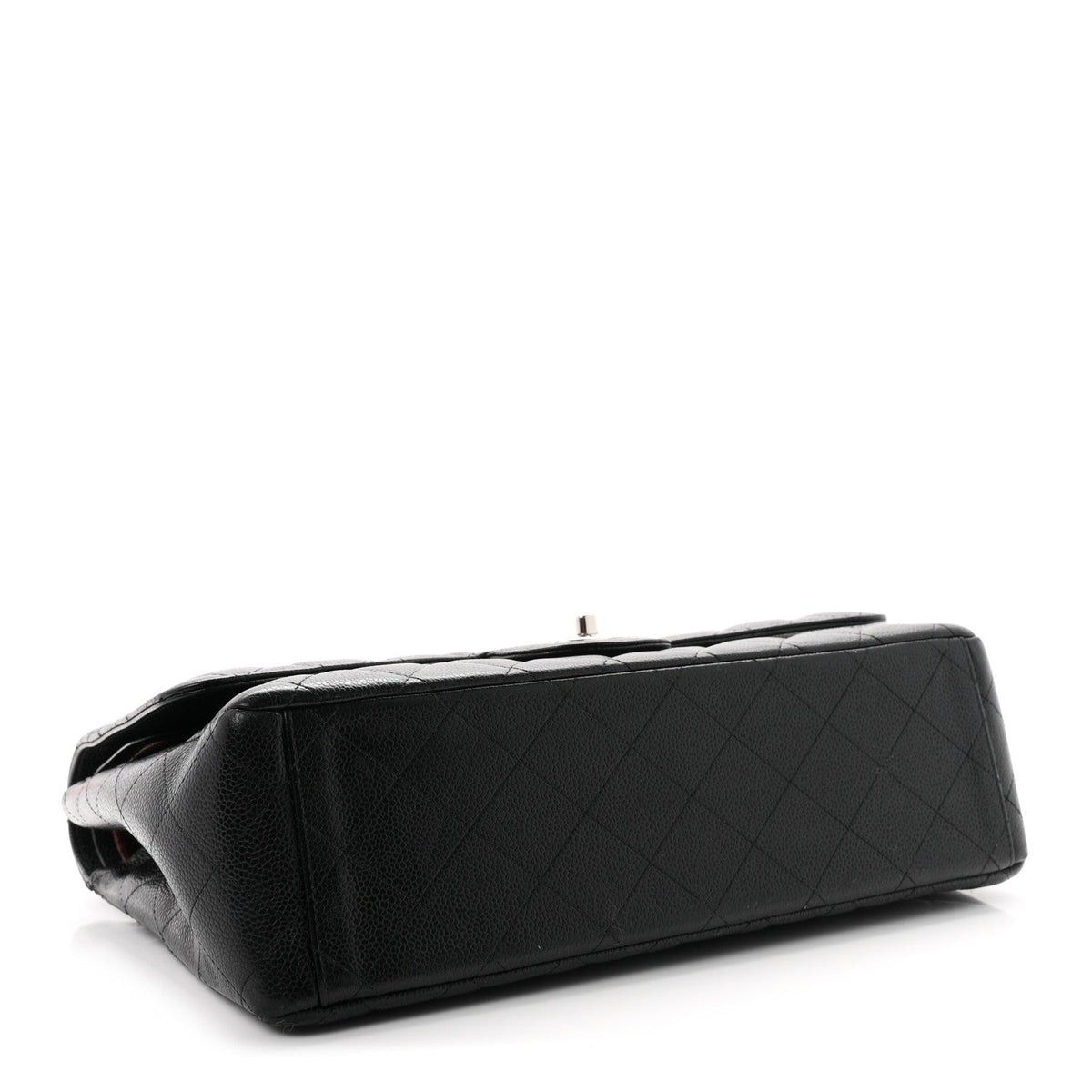 Caviar Quilted Maxi Double Flap Black