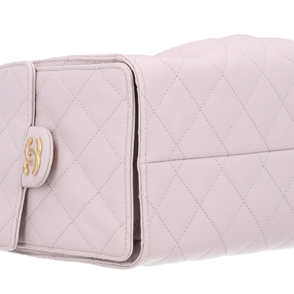 Caviar Quilted Small Chanel 25 Handbag Lilas Lilac