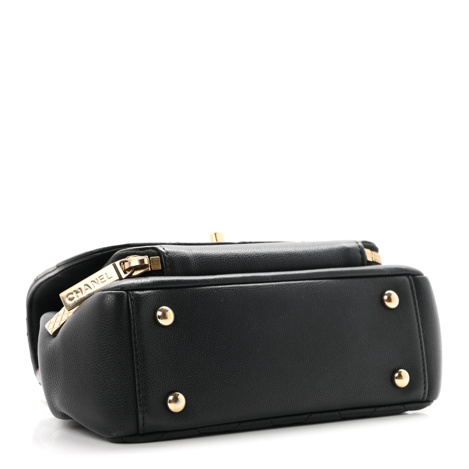Caviar Quilted Small Business Affinity Flap Black