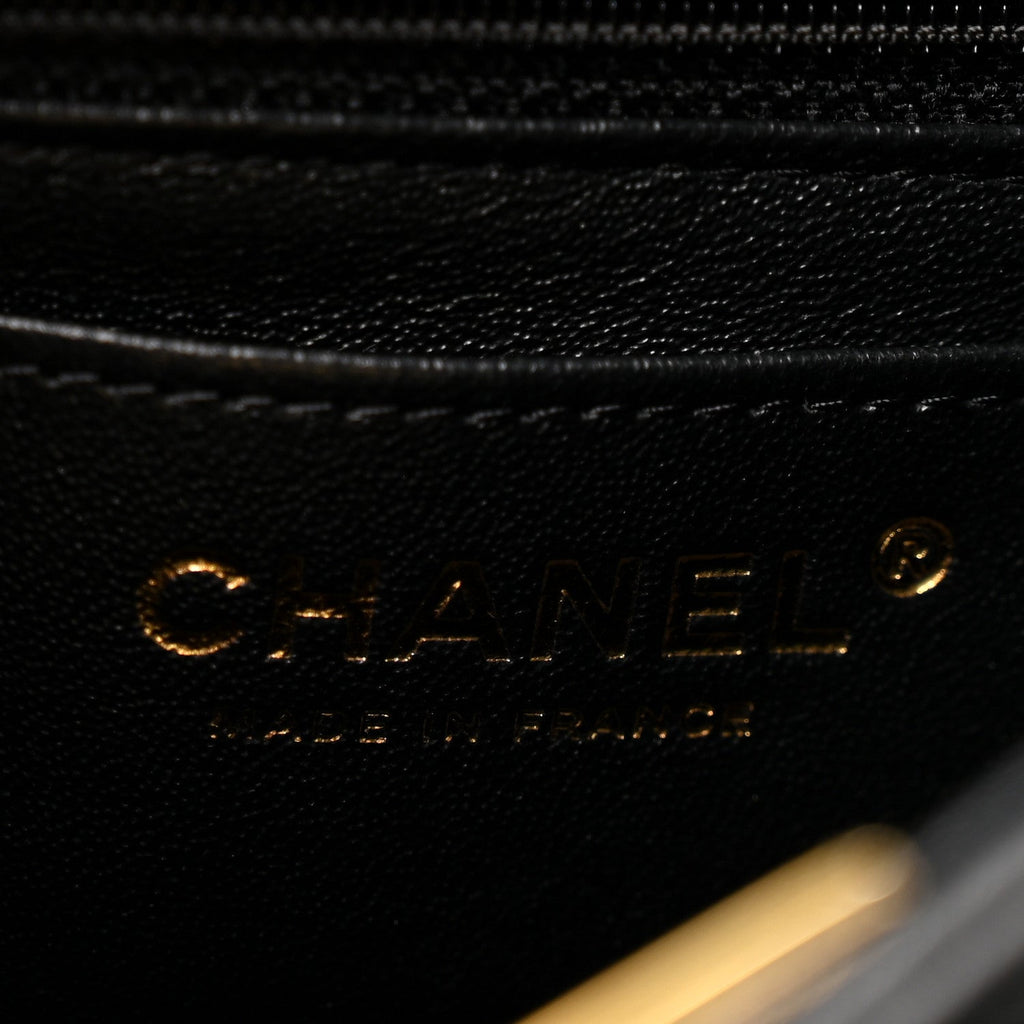 Aged Calfskin Quilted 2.55 Reissue Mini Flap Black