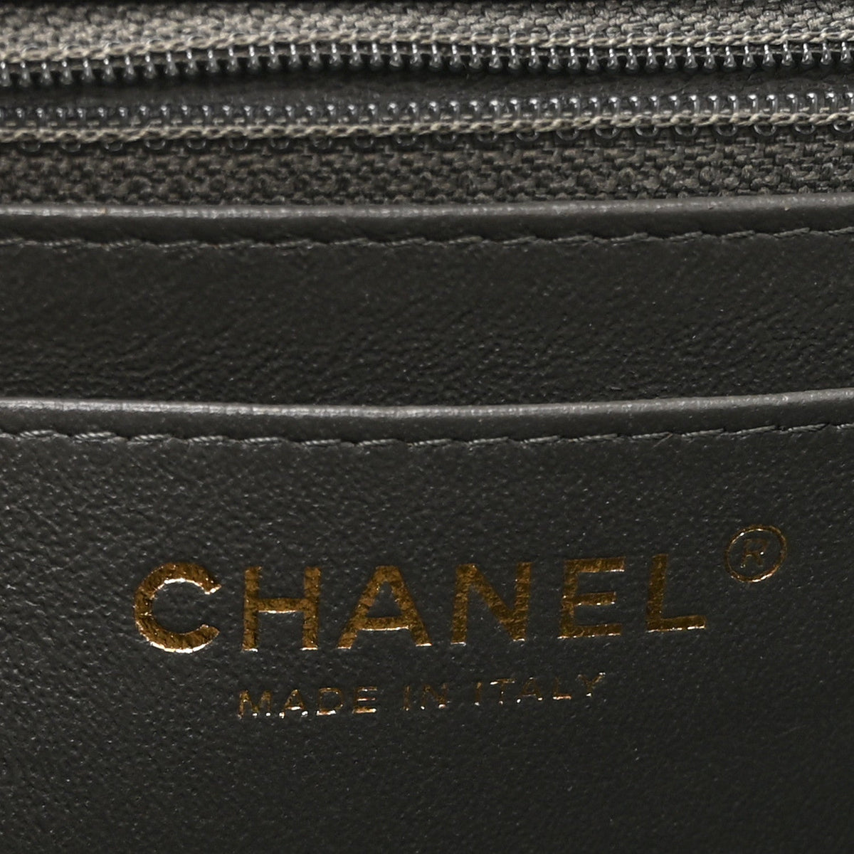 Lambskin Quilted Mini Square Flap Dark Grey