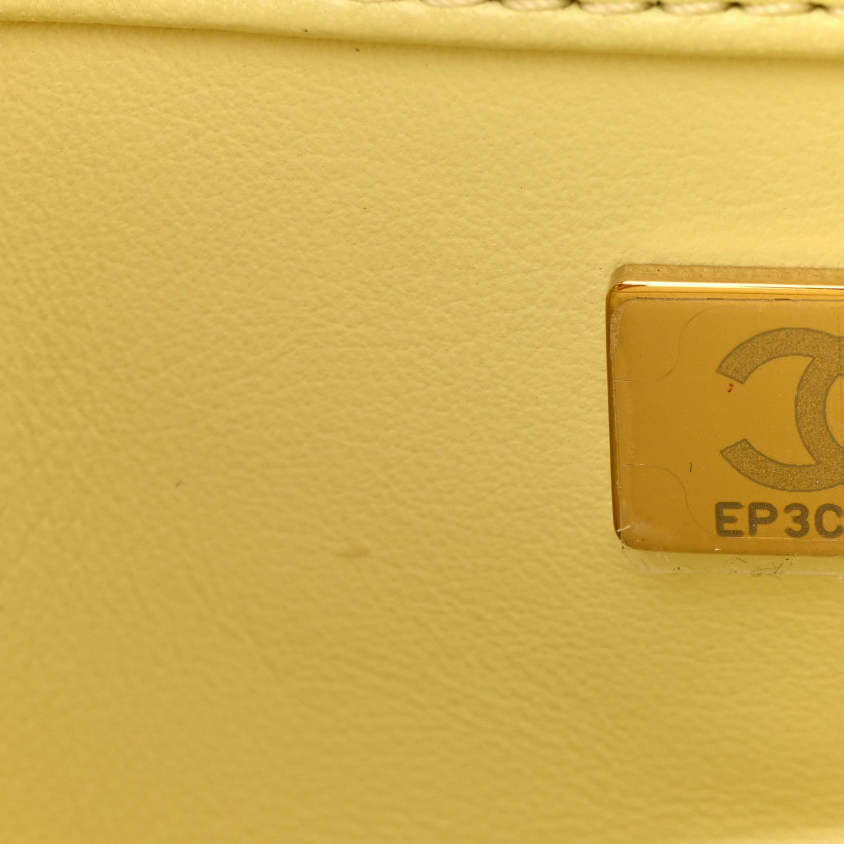 Lambskin Quilted Small Trendy CC Flap Dual Handle Bag Yellow