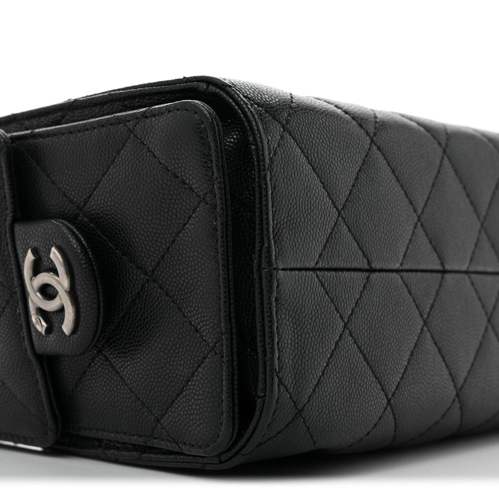 Caviar Quilted Mini Chanel 25 Handbag Black