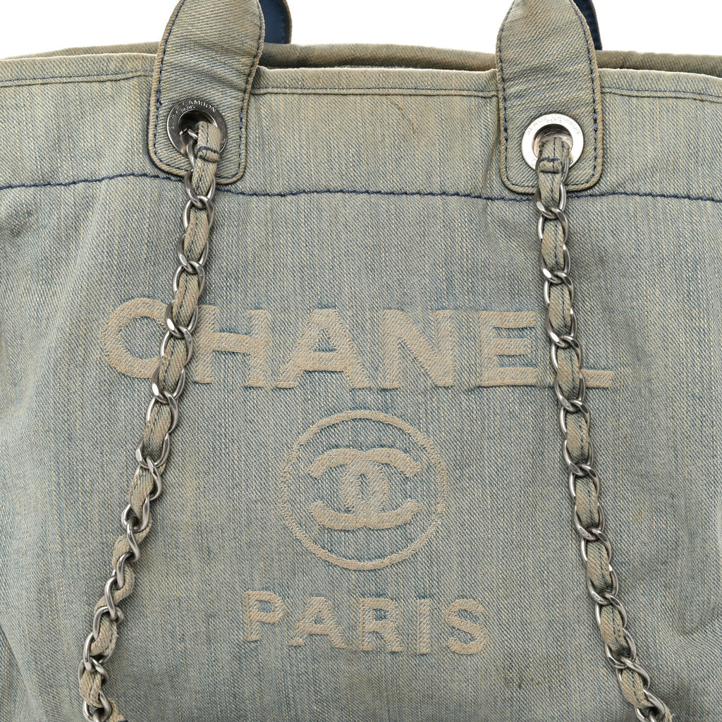 Denim Medium Deauville Tote Light Blue