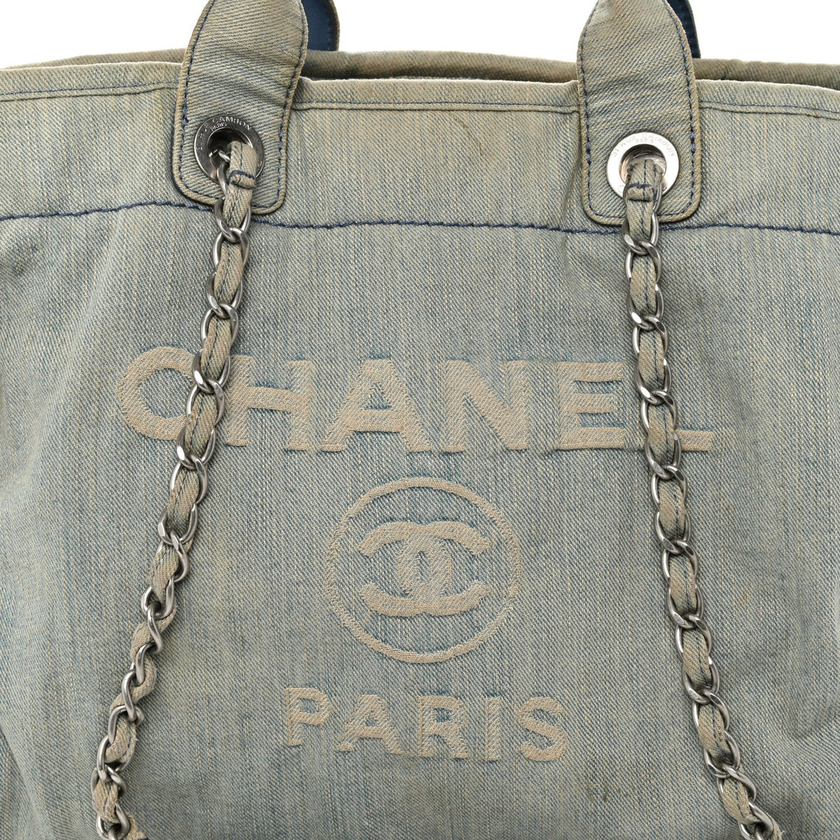 Denim Medium Deauville Tote Light Blue