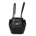 Caviar Quilted Business Affinity Backpack Black