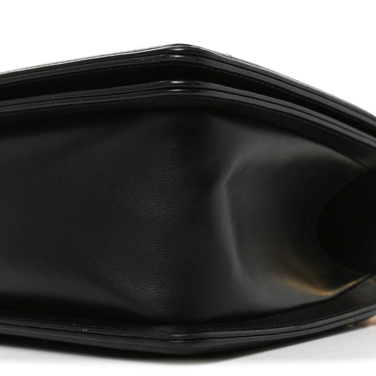 Lambskin Chevron Quilted Medium Boy Flap Black
