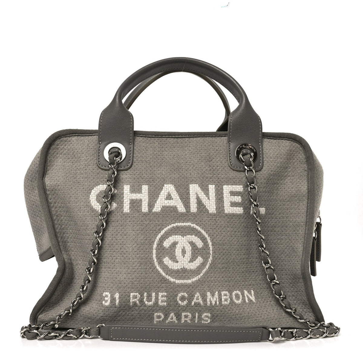 Denim Deauville Bowling Bag Grey