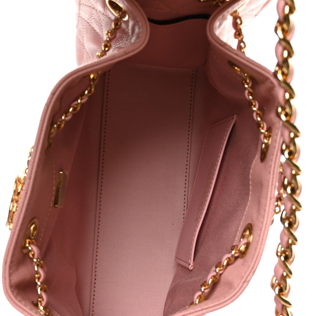 Caviar Quilted Mini Chanel 25 Handbag Pink
