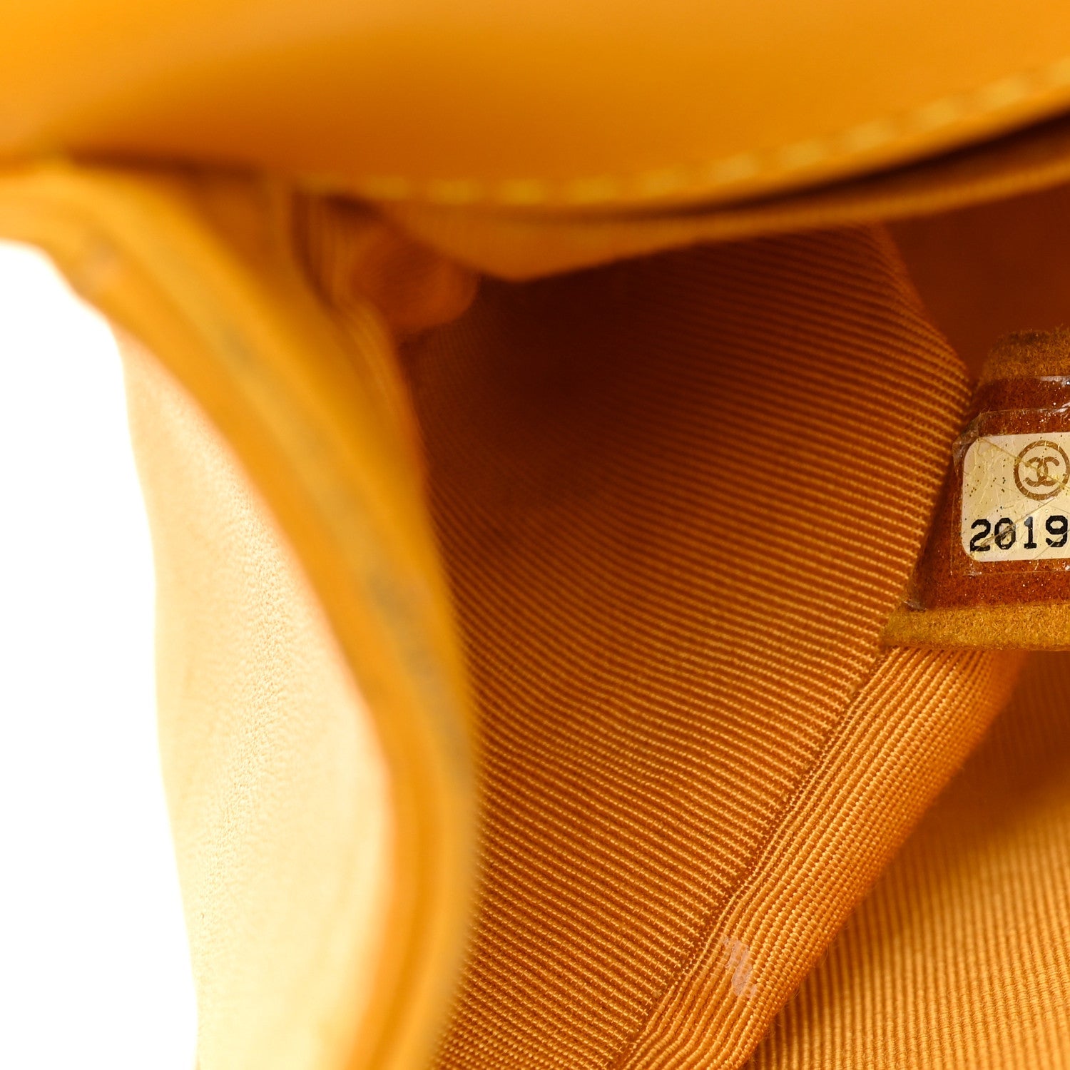 Lambskin Quilted Medium Boy Flap Yellow