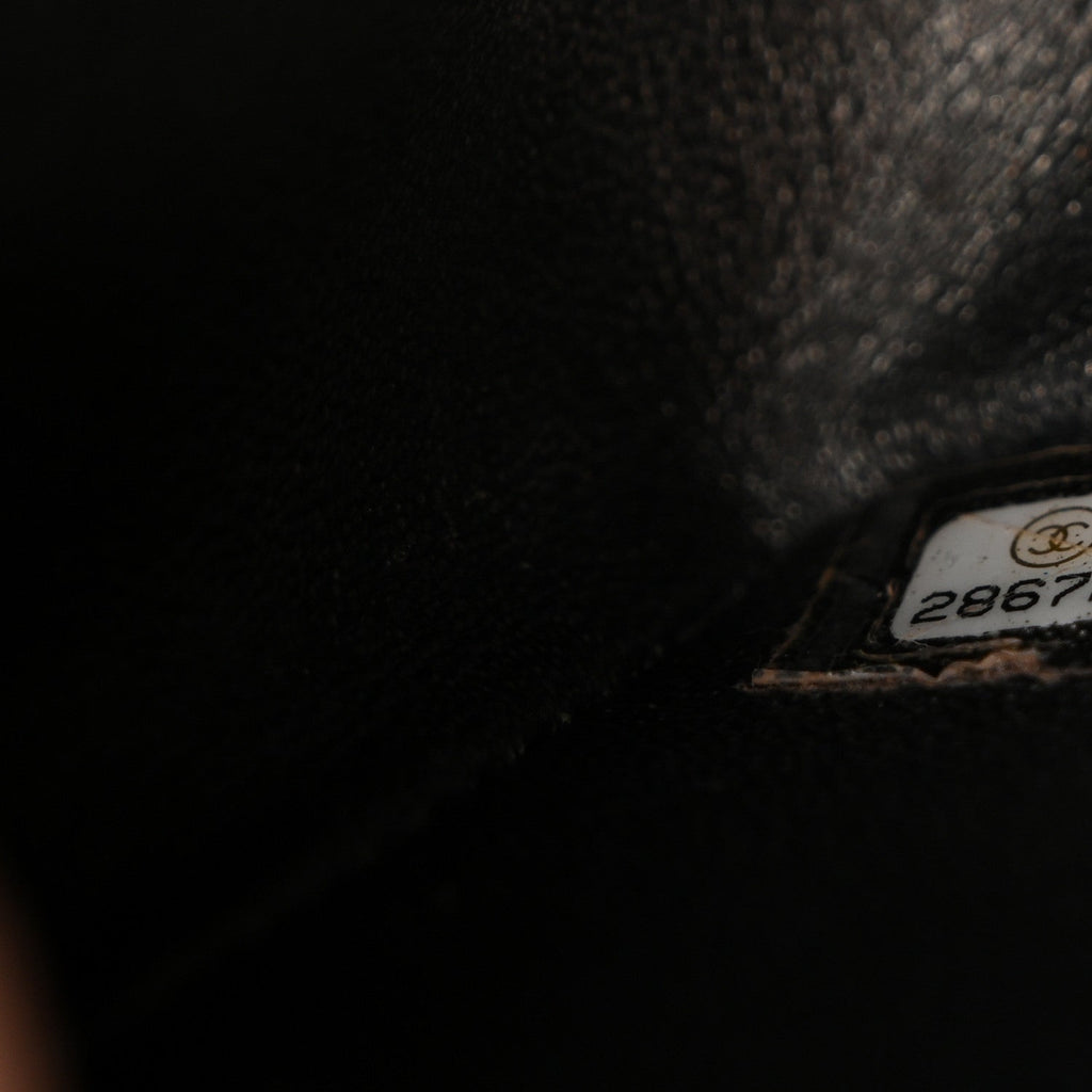Goatskin Quilted 2.55 Reissue Mini Flap  Dark Silver