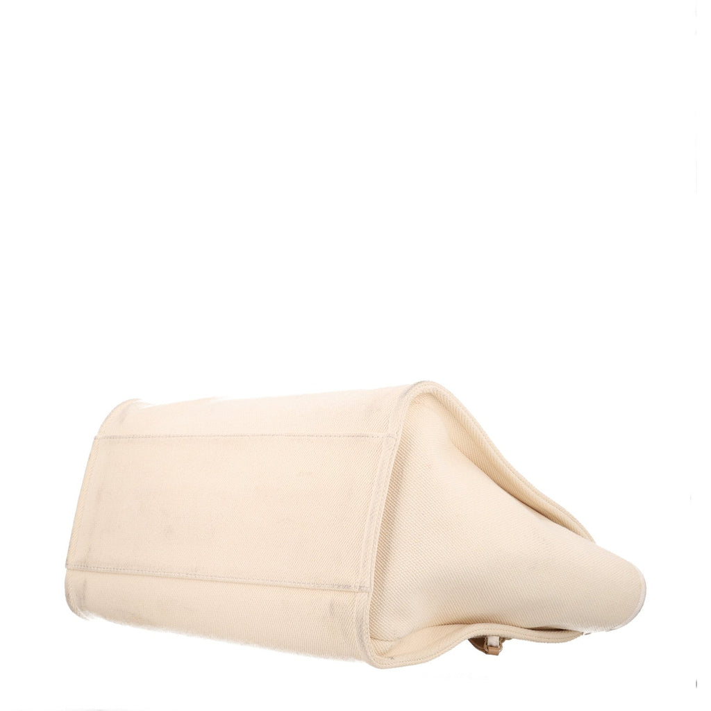 Canvas Pearl Medium Deauville Tote Ecru Beige