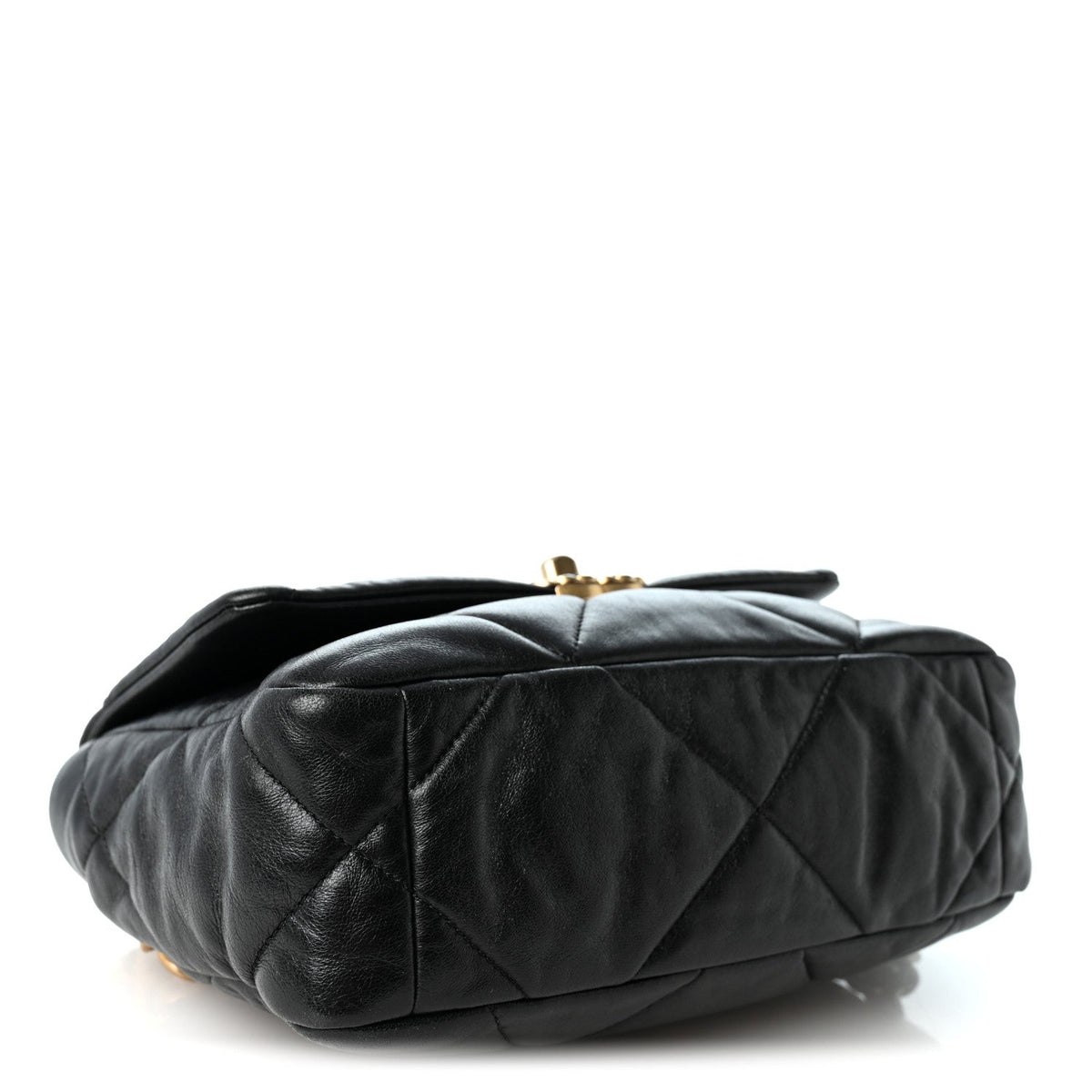 Lambskin Quilted Medium Chanel 19 Flap Black